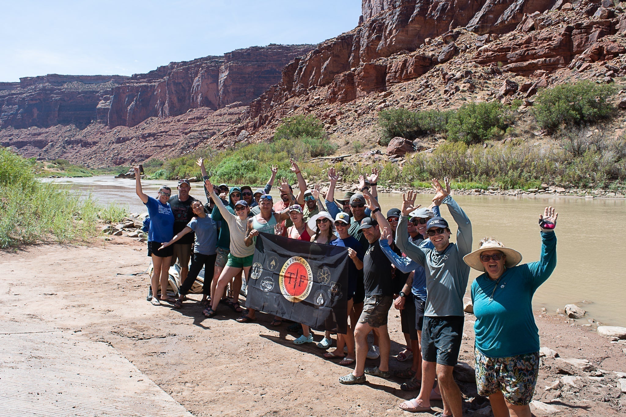 Chillin' On the Colorado.  Task Force Dagger hits Moab.