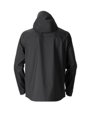 The Sespe River Rain Jacket - Men's in Black Oyster, back view