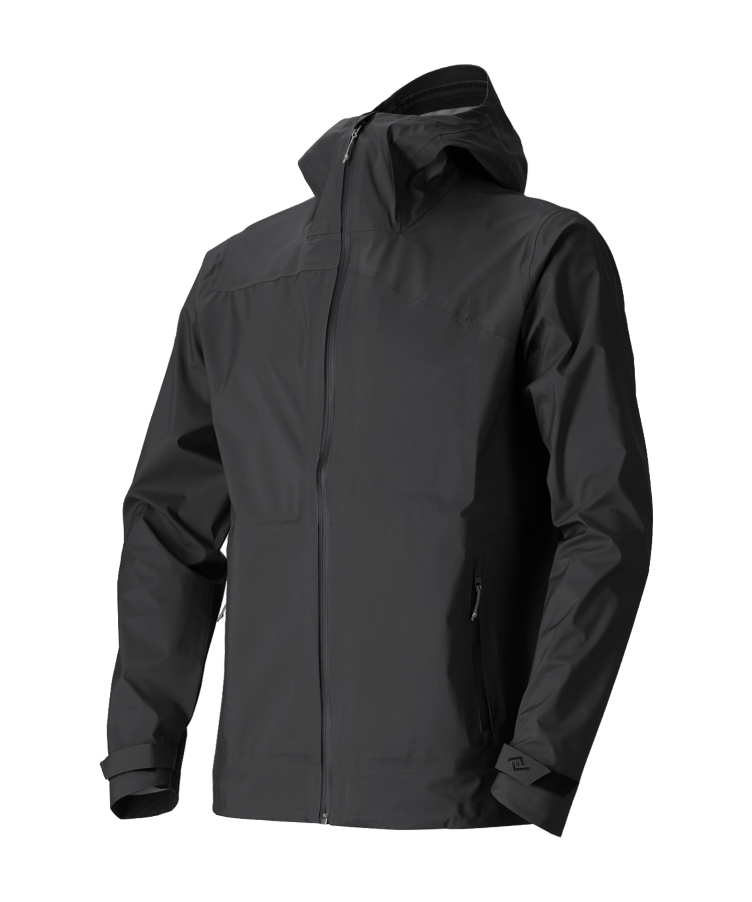 The Sespe River Rain Jacket - Men's in Black Oyster, front view