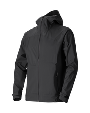 The Sespe River Rain Jacket - Men's in Black Oyster, front view