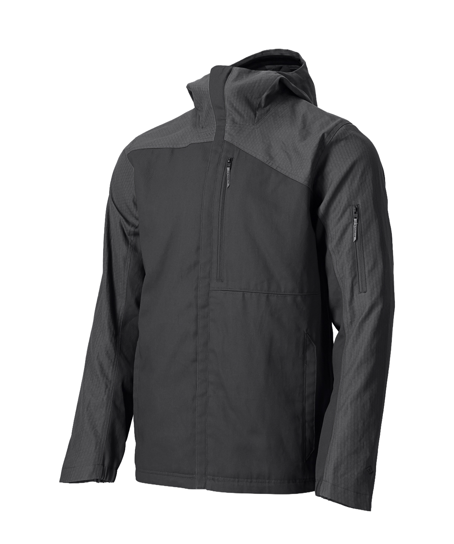 The Oaks Camp Jacket - Men's in Black Oyster, front view