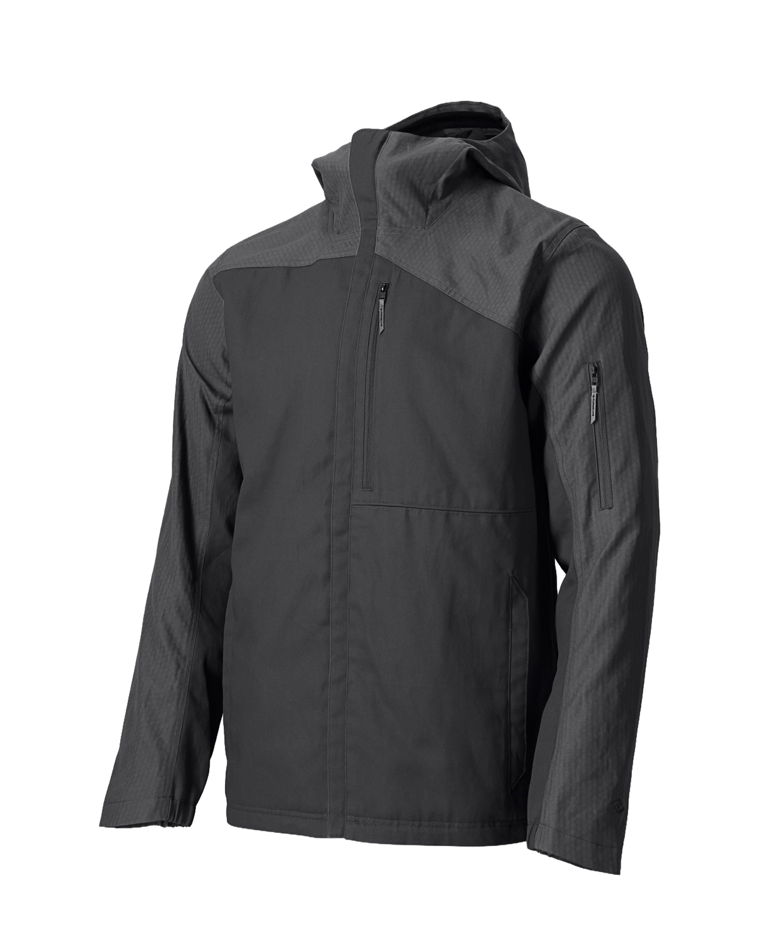 The Oaks Camp Jacket - Men's in Black Oyster, front view