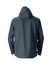 The Sespe River Rain Jacket - Men's in Dark Slate, back view