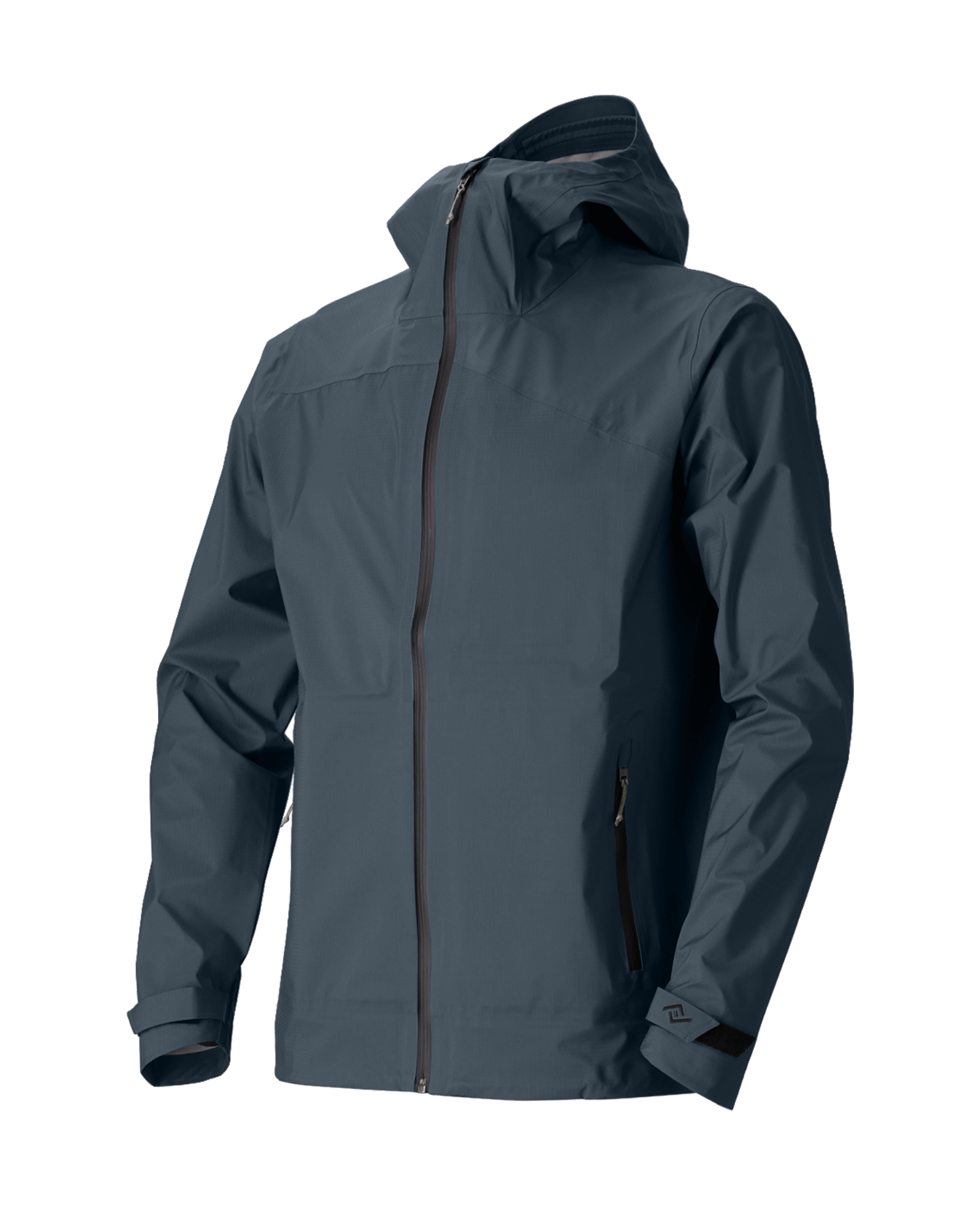 The Sespe River Rain Jacket - Men's in Dark Slate, front view