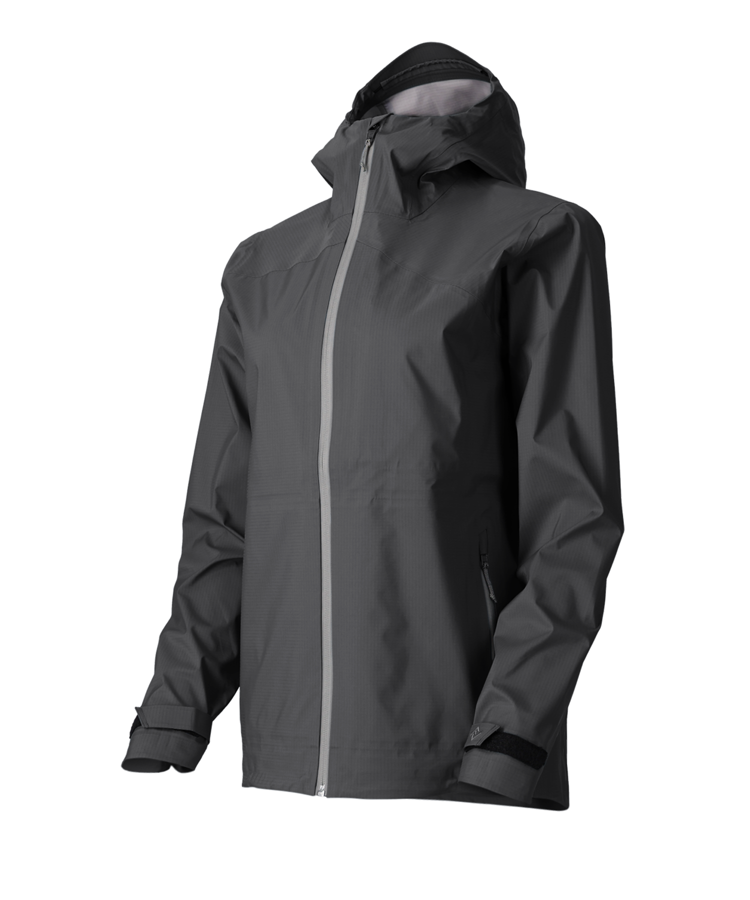 The Sespe River Rain Jacket - Women's in Black Oyster, front view