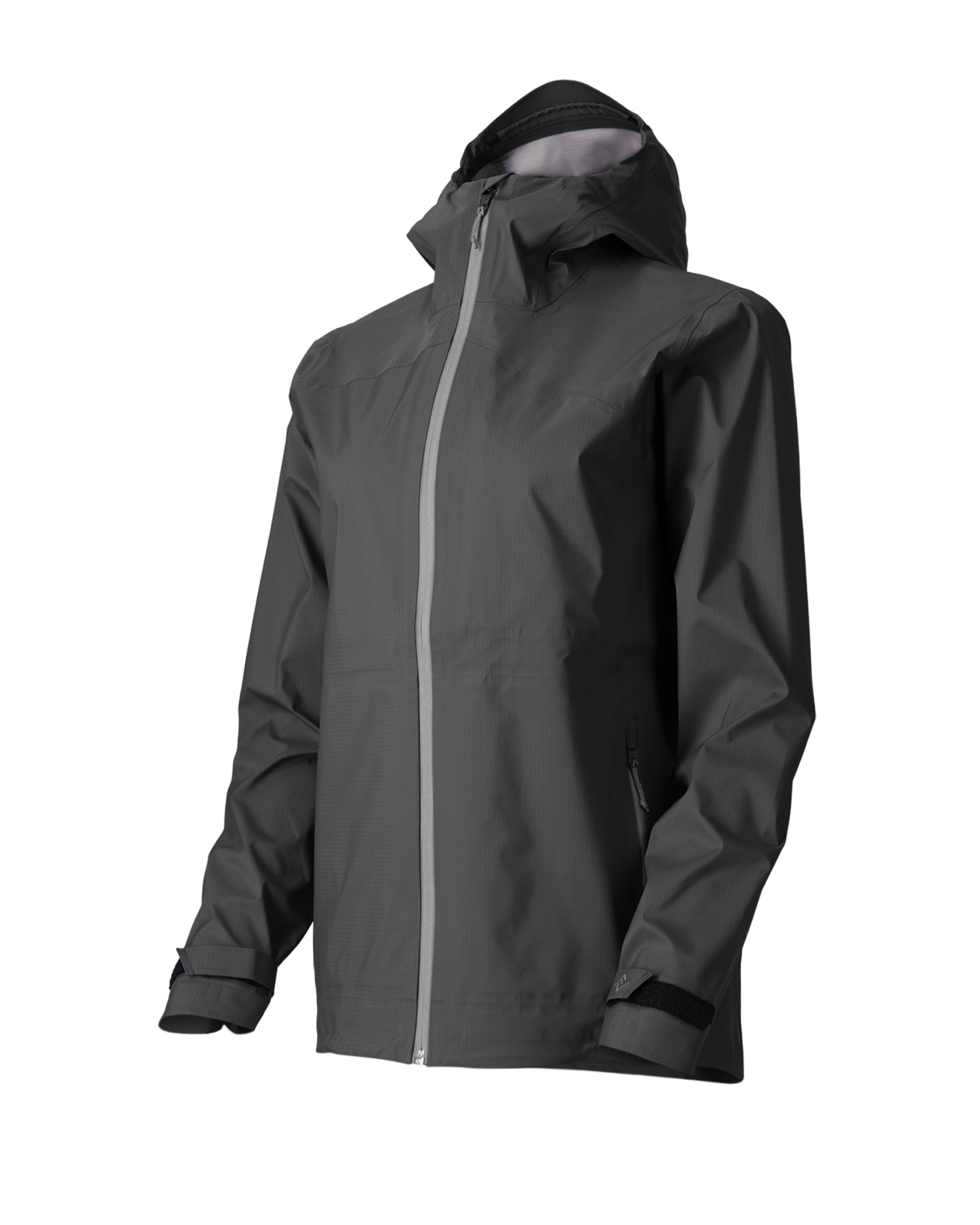 The Sespe River Rain Jacket - Women's in Black Oyster, front view
