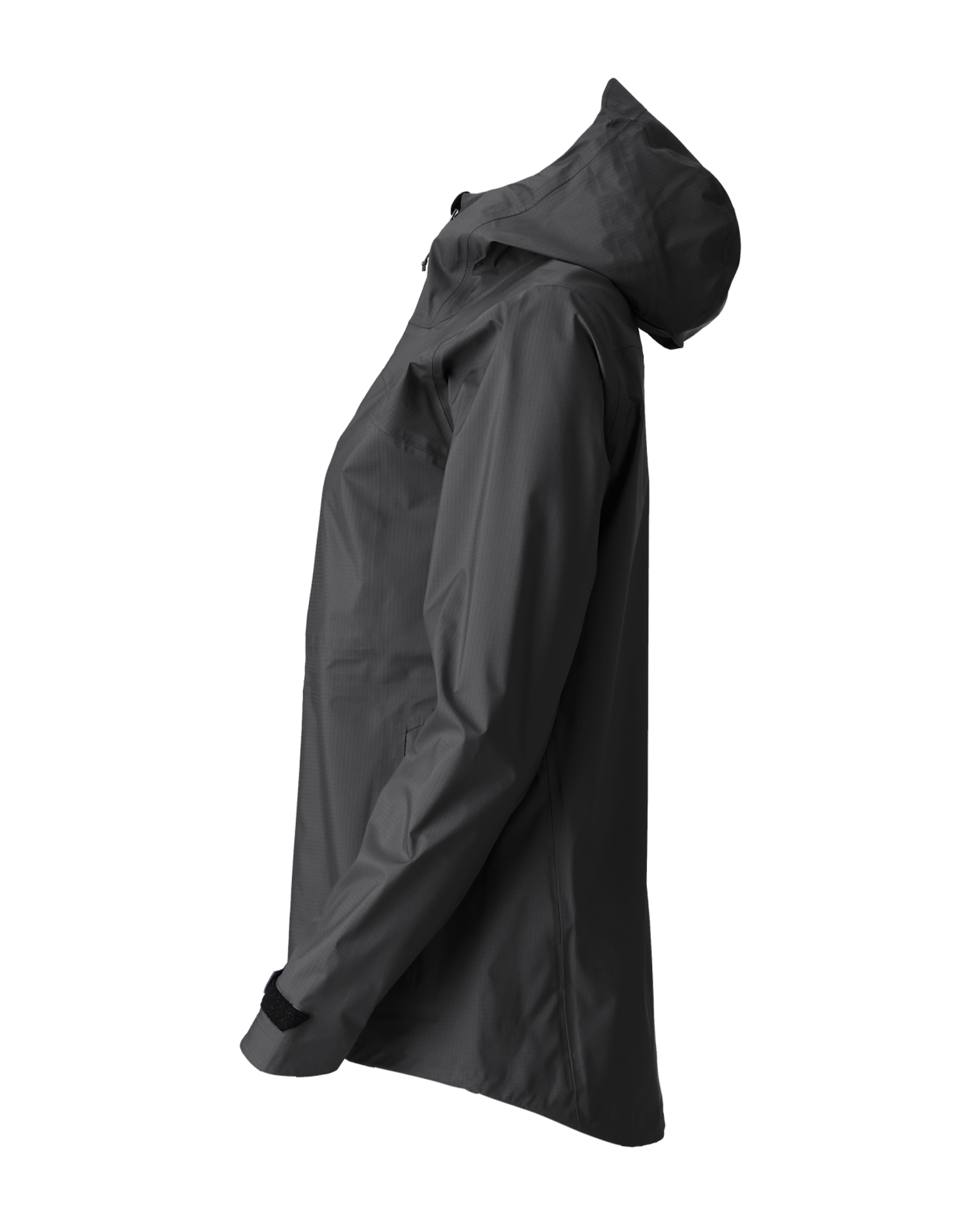 The Sespe River Rain Jacket - Women's in Black Oyster, side view