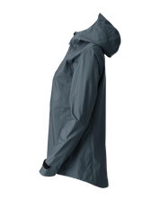 The Sespe River Rain Jacket - Women's in Stormy Weather, side view