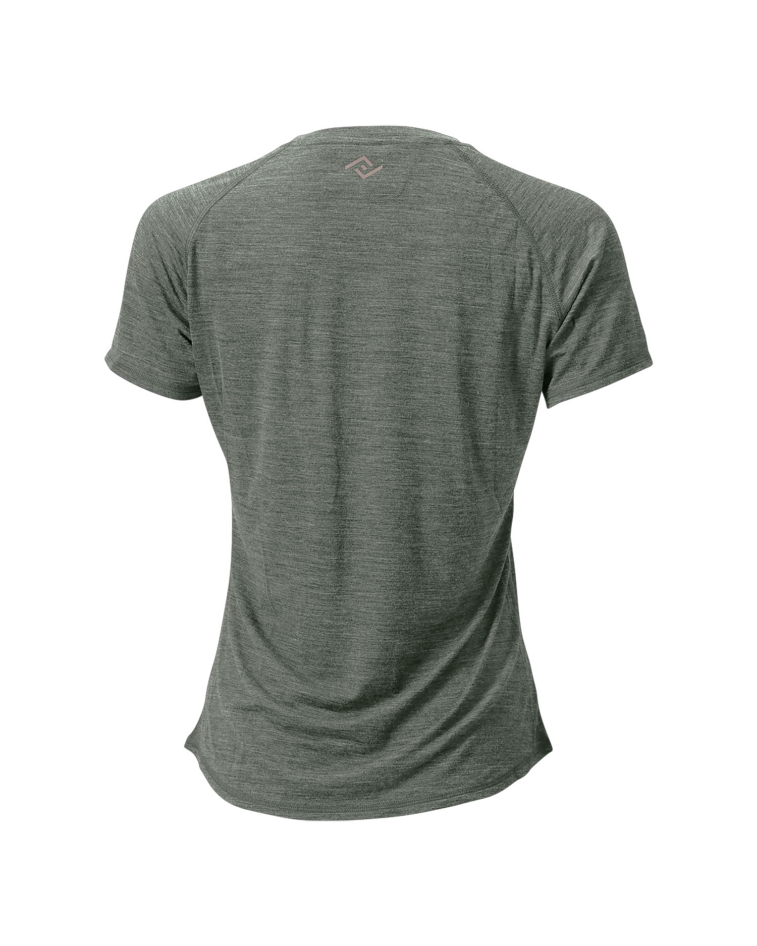 The Cozy Del Merino T-Shirt - Women's in Agave, flat lay front