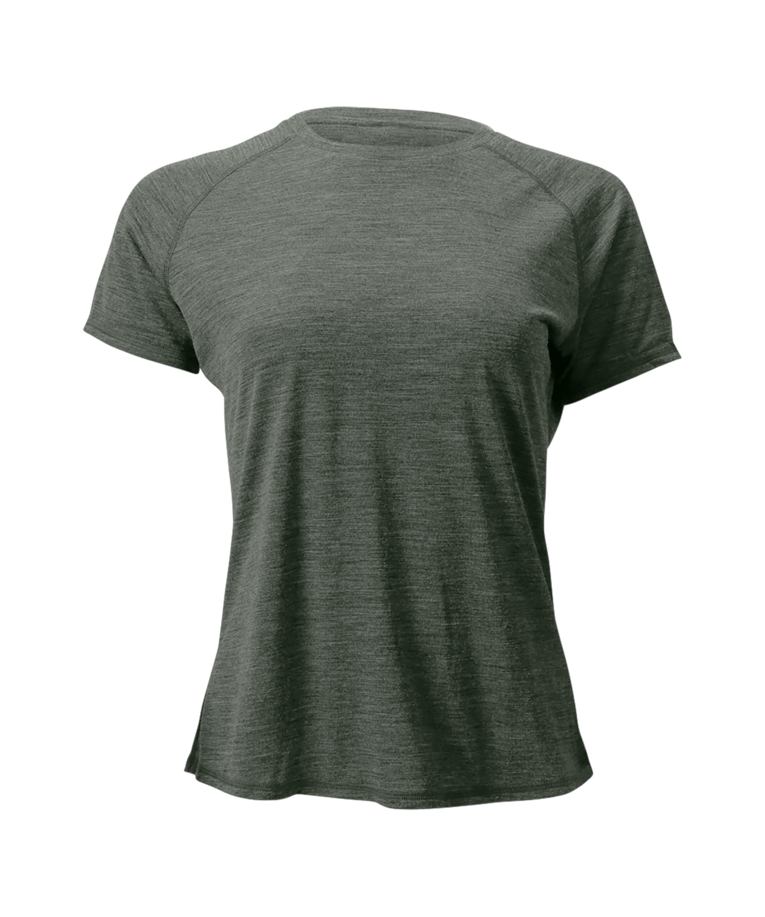 The Cozy Del Merino T-Shirt - Women's in Agave, back view