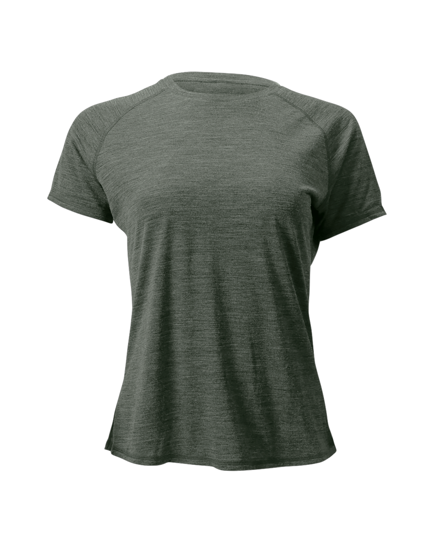 The Cozy Del Merino T-Shirt - Women's in Agave, back view
