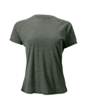 The Cozy Del Merino T-Shirt - Women's in Agave, back view
