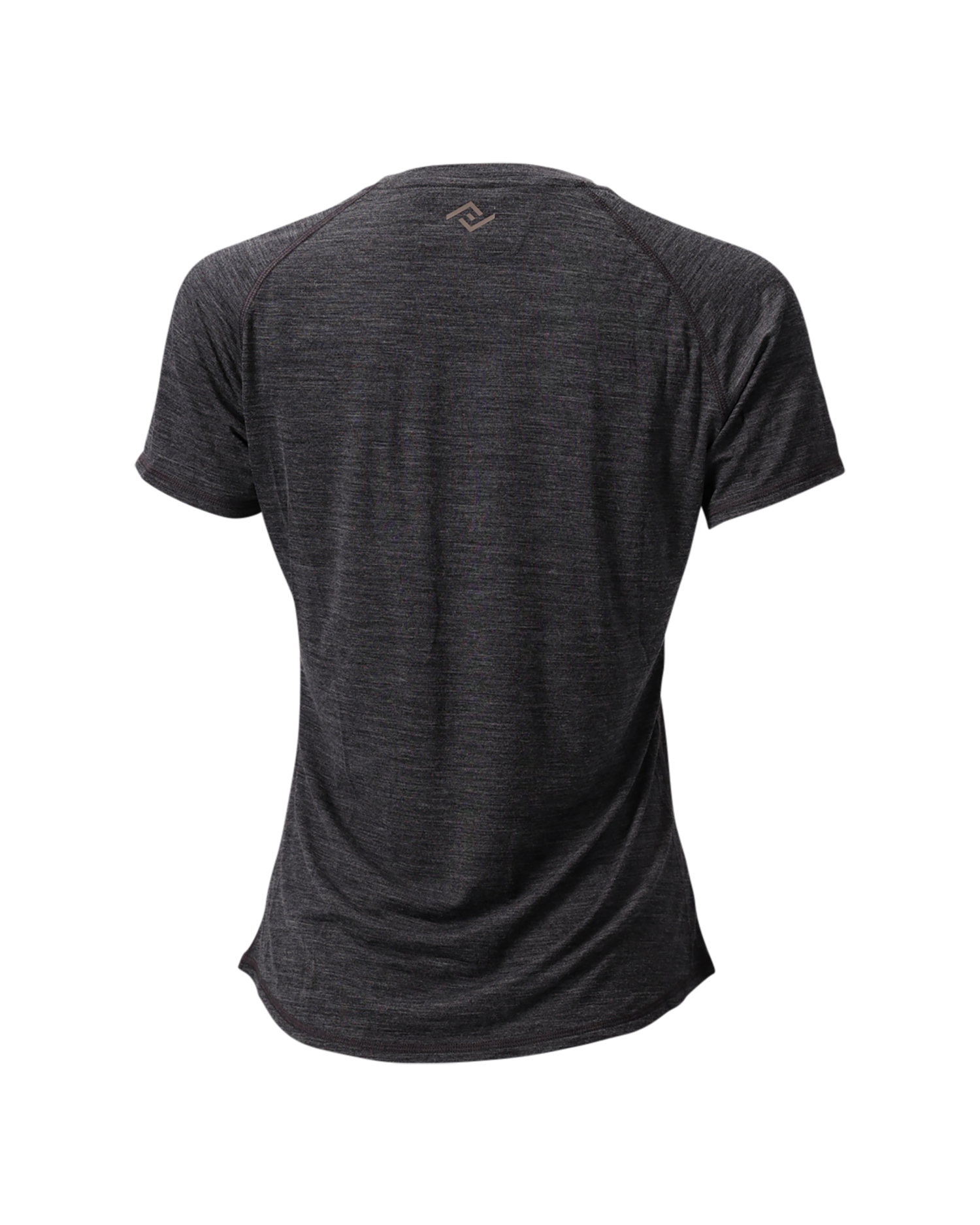 The Cozy Del Merino T-Shirt - Women's in Black Oyster, back view