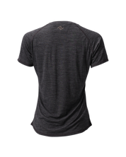 The Cozy Del Merino T-Shirt - Women's in Black Oyster, back view