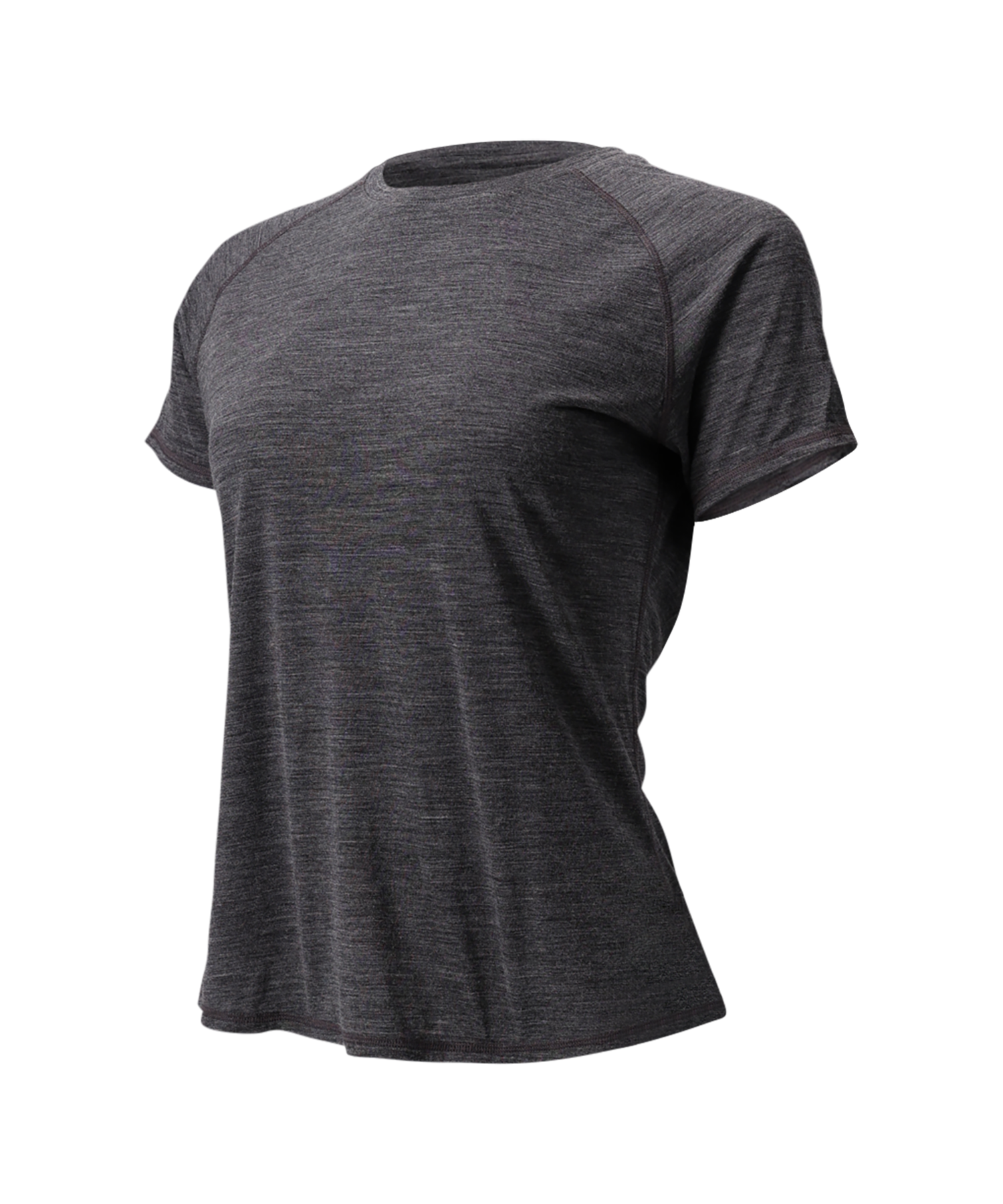The Cozy Del Merino T-Shirt - Women's in Black Oyster, front view