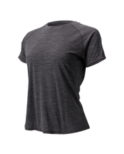 The Cozy Del Merino T-Shirt - Women's in Black Oyster, front view