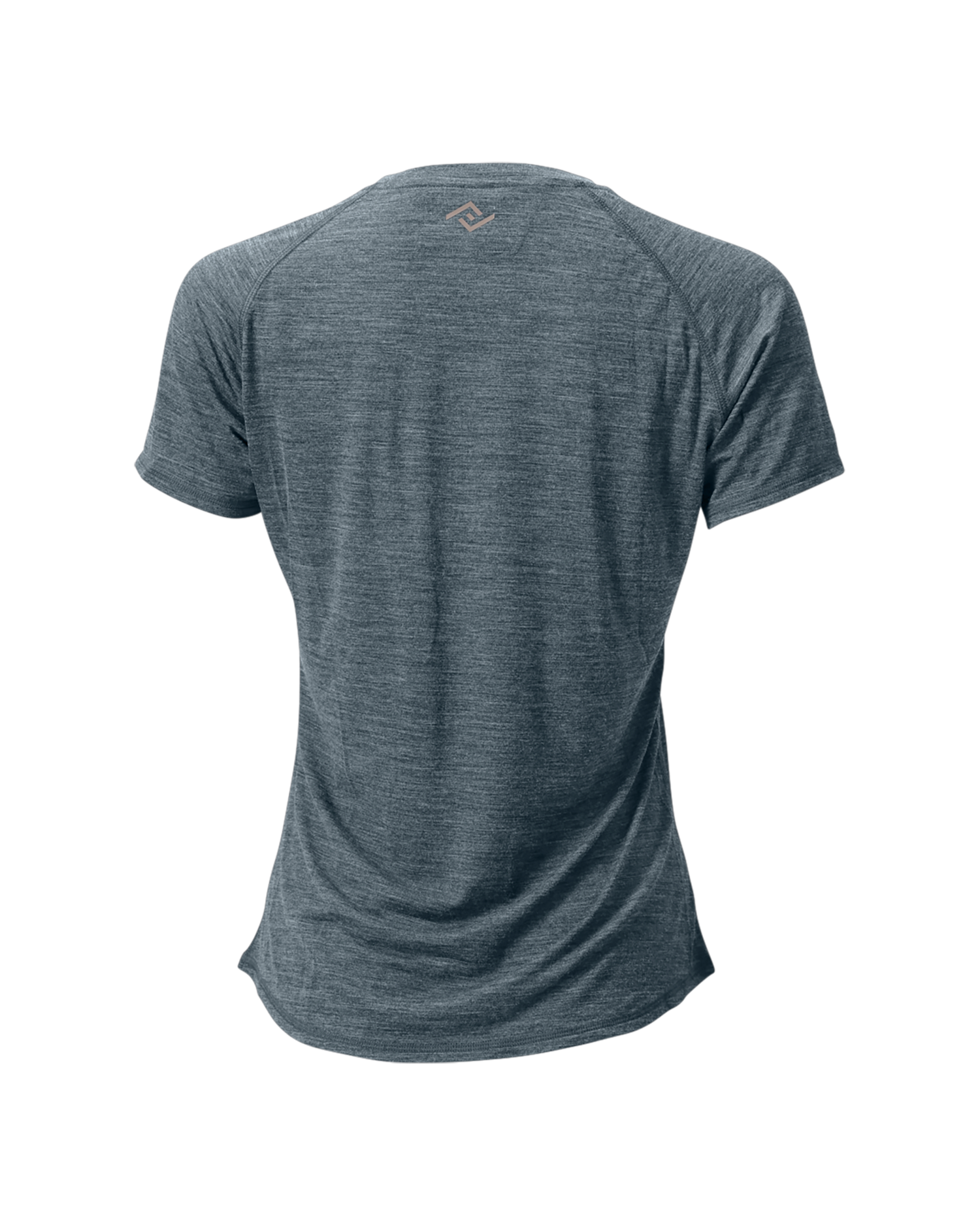 The Cozy Del Merino T-Shirt - Women's in Stormy Weather, back view