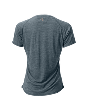 The Cozy Del Merino T-Shirt - Women's in Stormy Weather, back view
