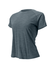 The Cozy Del Merino T-Shirt - Women's in Stormy Weather, front view
