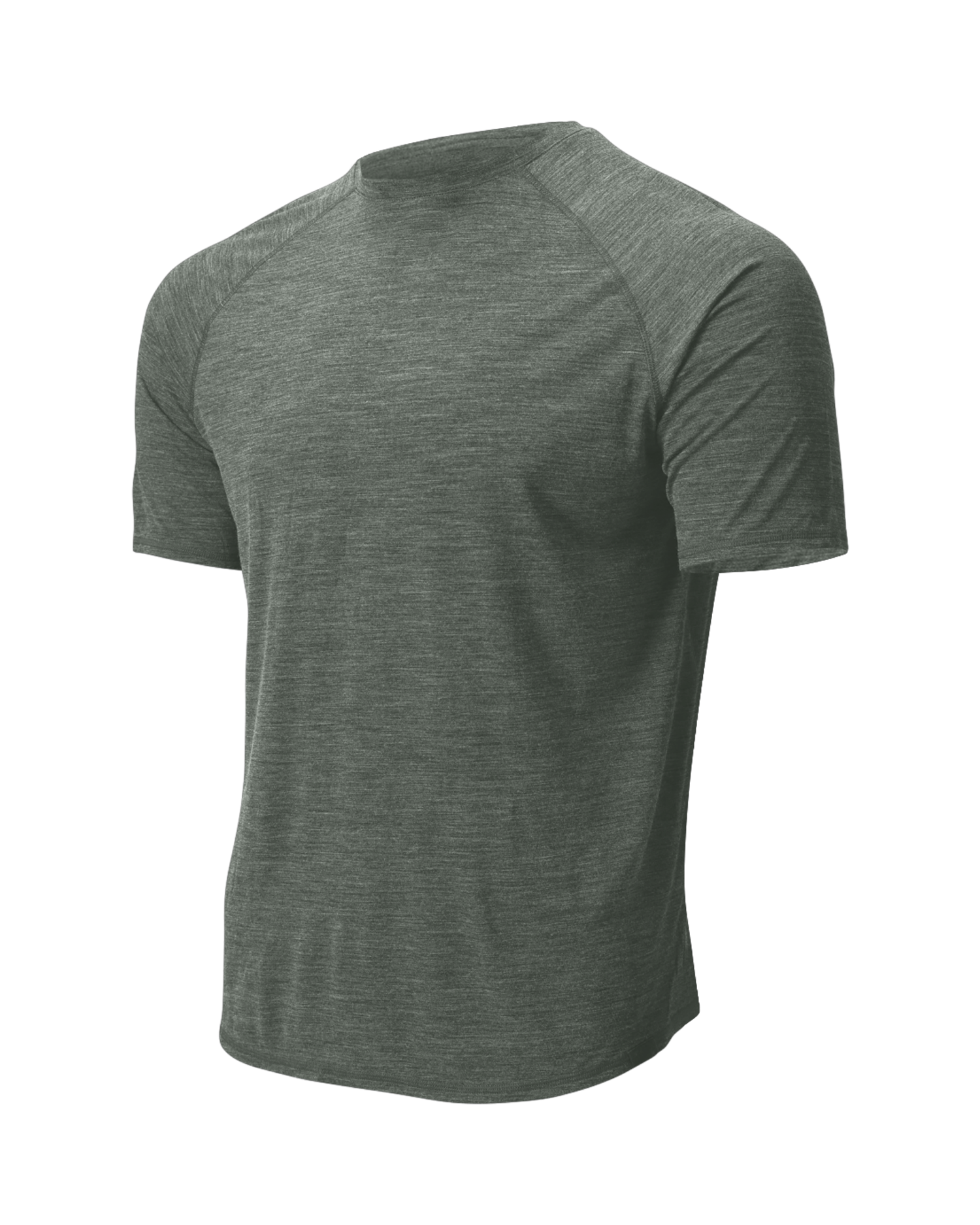 The Cozy Del Merino T-Shirt - Men's in Agave, front view