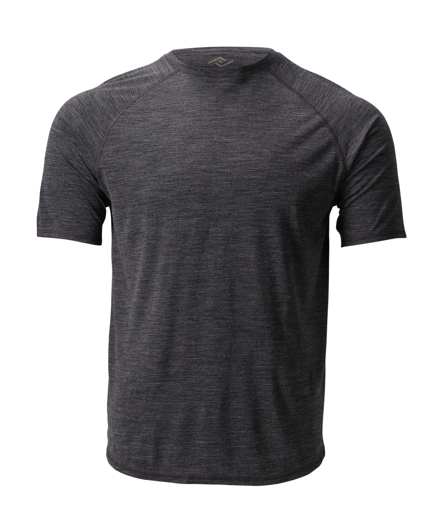The Cozy Del Merino T-Shirt - Men's in Black Oyster, flat lay front