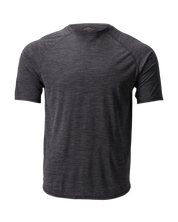 The Cozy Del Merino T-Shirt - Men's in Black Oyster, flat lay front