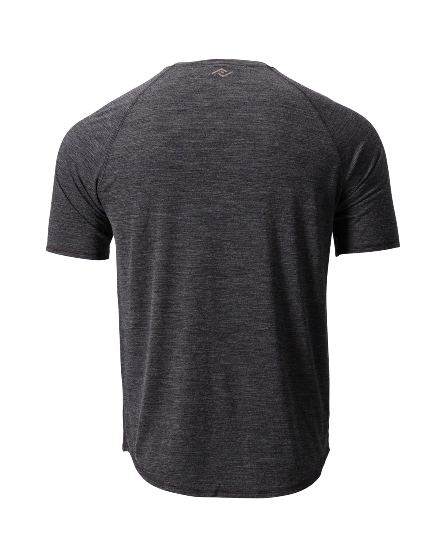The Cozy Del Merino T-Shirt - Men's in Black Oyster, back view