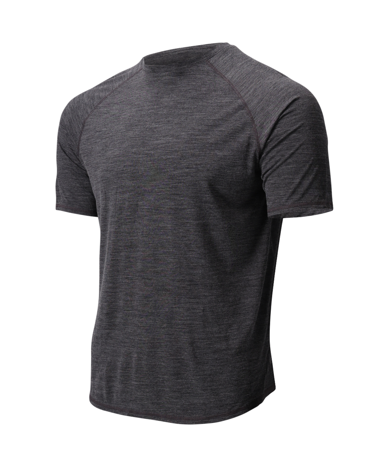 The Cozy Del Merino T-Shirt - Men's in Black Oyster, front view