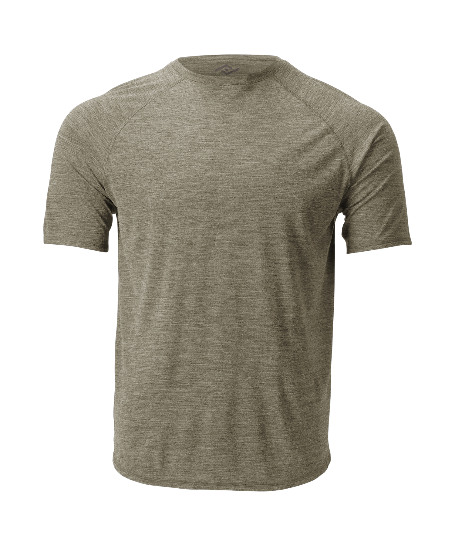 The Cozy Del Merino T-Shirt - Men's in Overland Trek, flat lay front