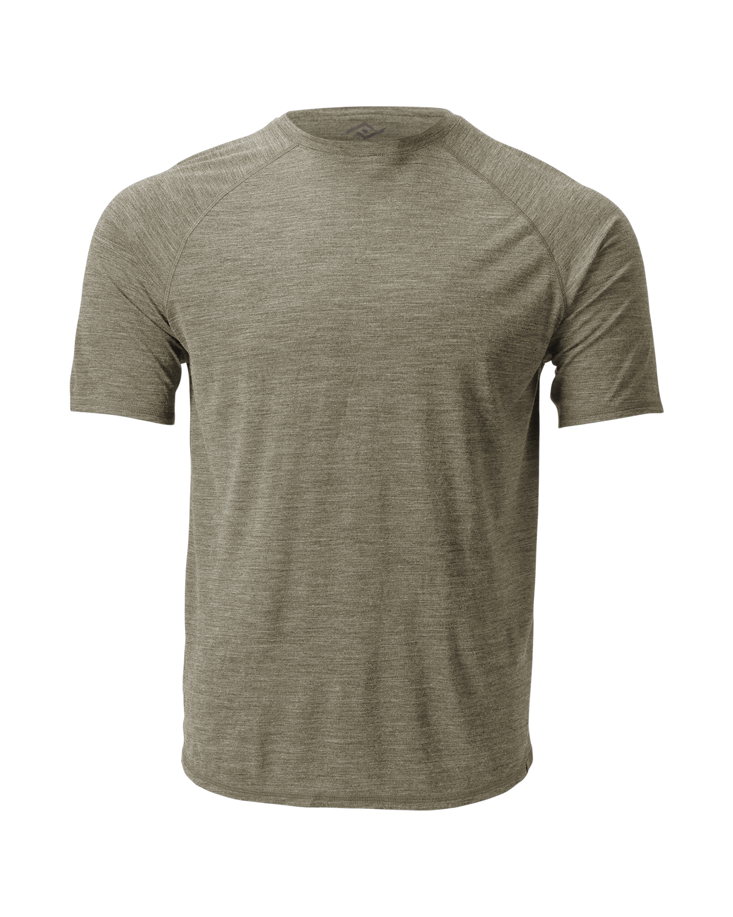 The Cozy Del Merino T-Shirt - Men's in Overland Trek, flat lay front