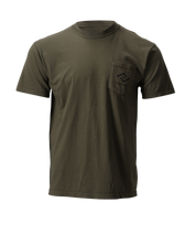 The ForgeLine Pocket Tee in Sage, flat lay front